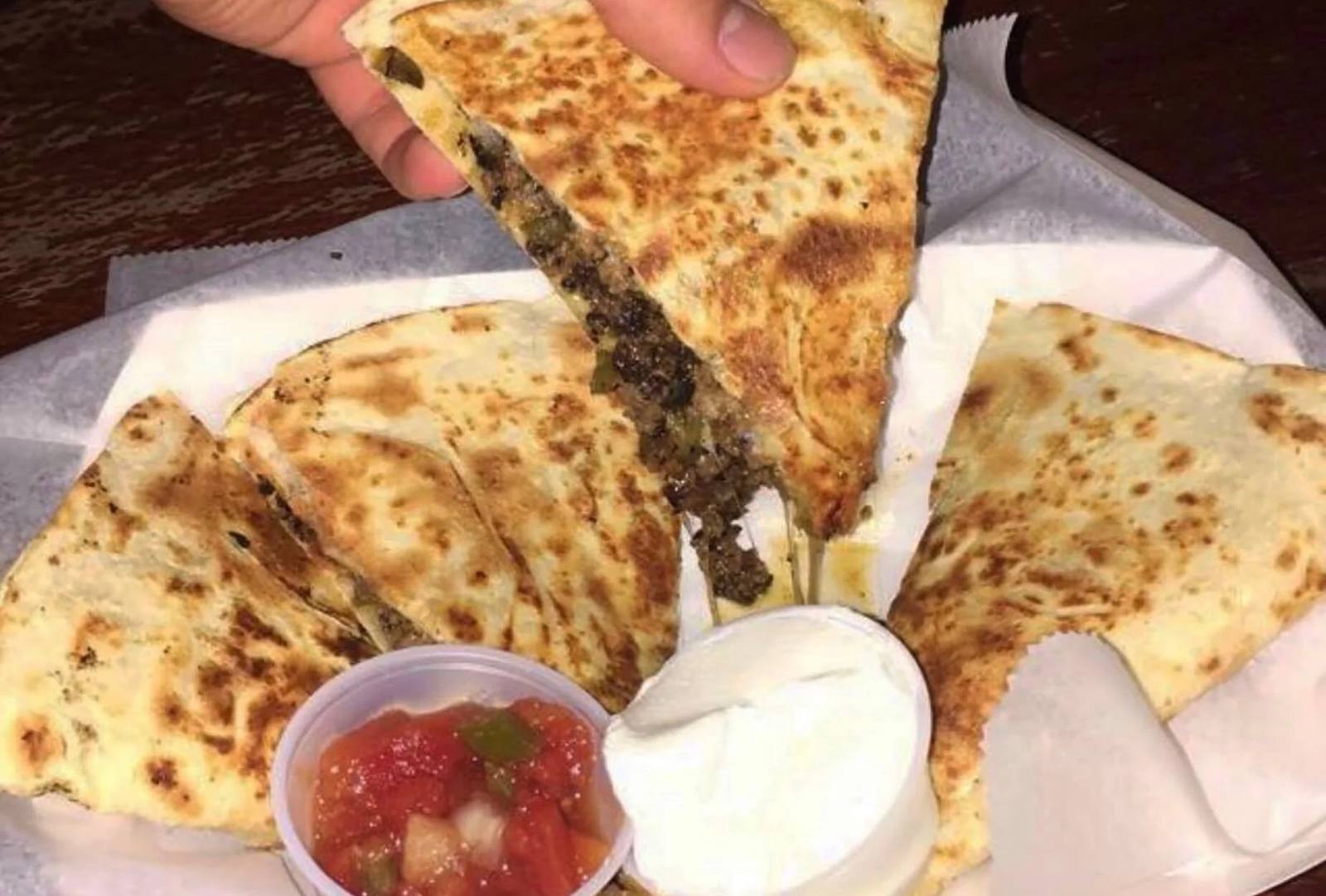 A Round Table quesadilla